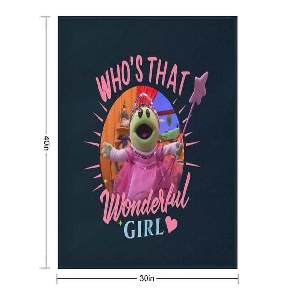 Nanalan Who's That Wonderful Girl - Kids' Show Monster Fun! Wrinkle-free Throw Blanket