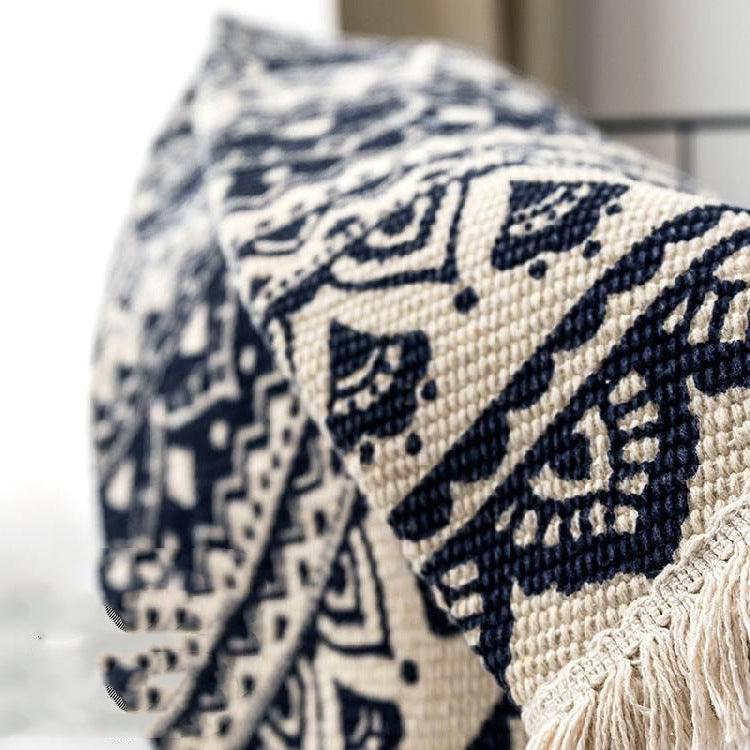 Beautiful Blue and White Tapestry Handmade Carpet Bedroom Bedside