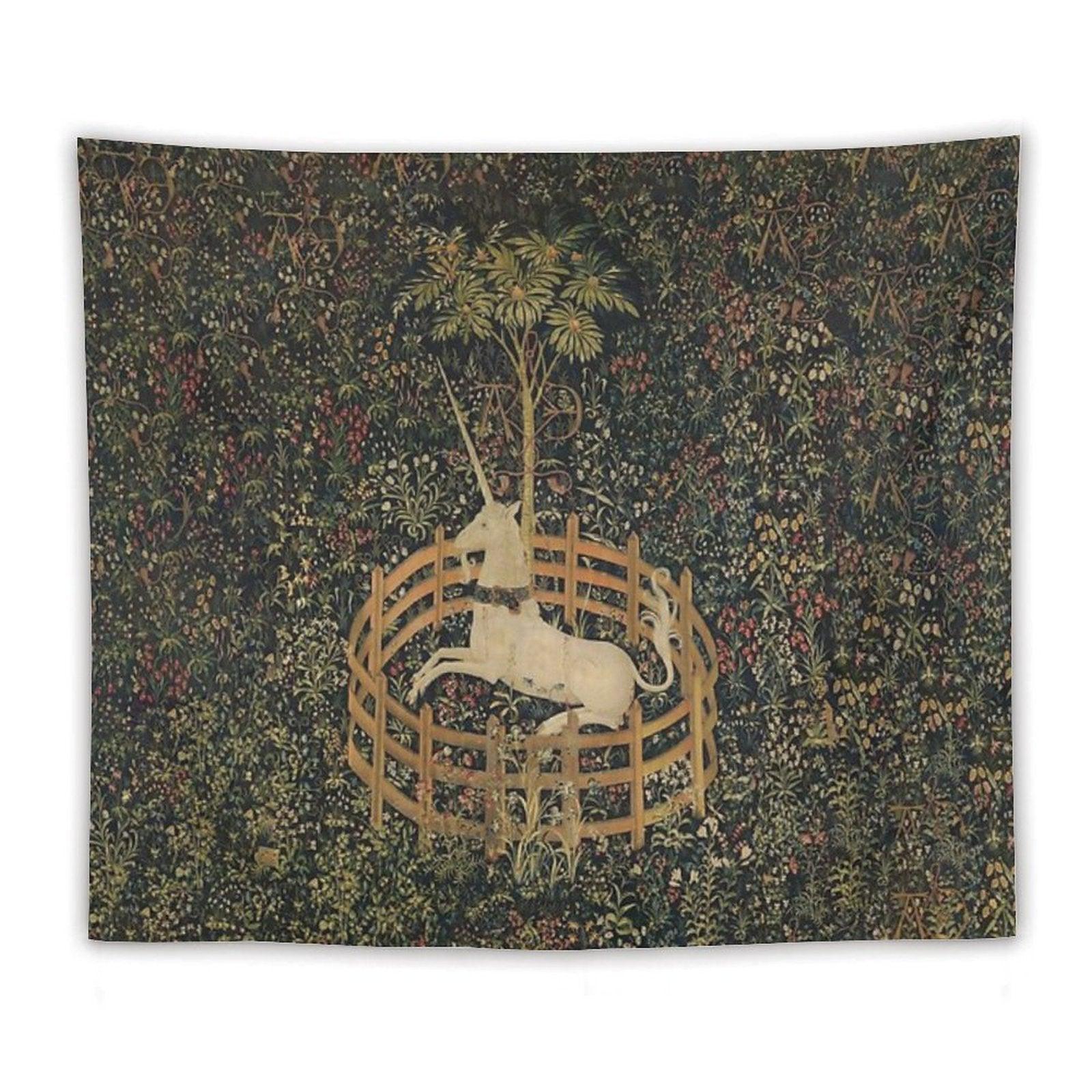The Unicorn Tapestry (The Unicorn Is in Captivity And No Longer Dead) Tapestry