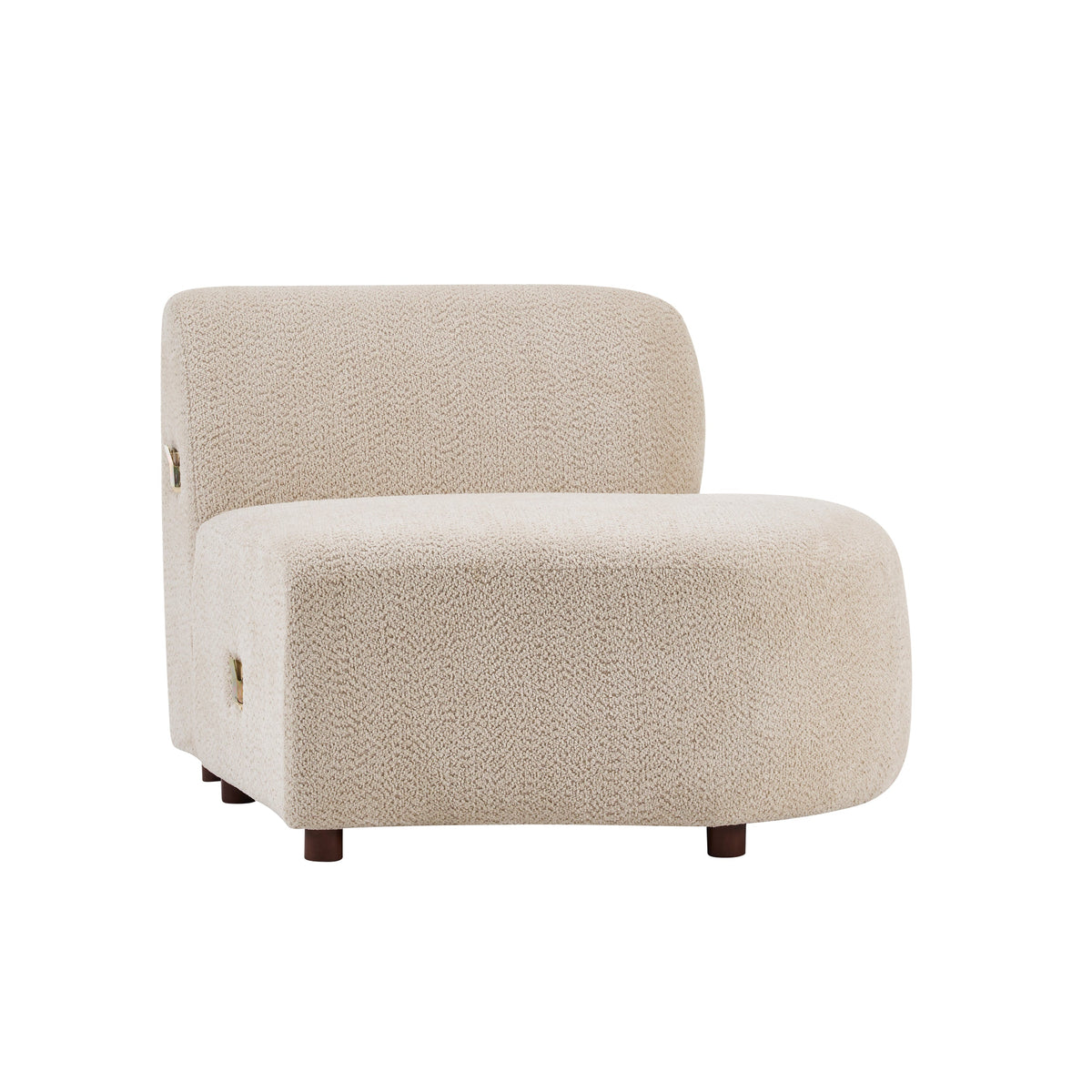 Cozelle 2-Piece Modern Curved Cloud Upholstered Boucle Sofas