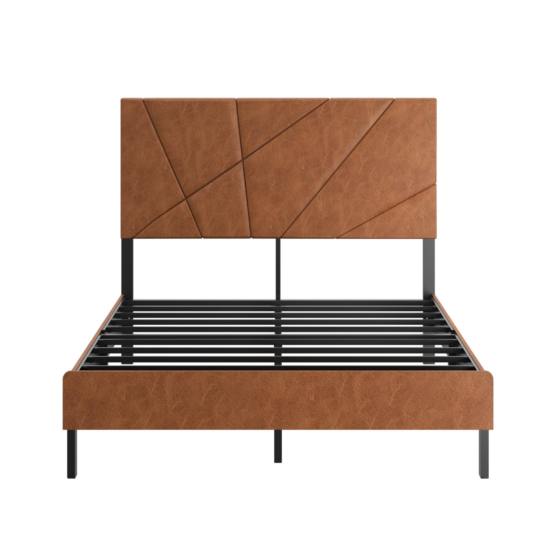 Full Size Metal Bed Frame with Under-Bed Storage