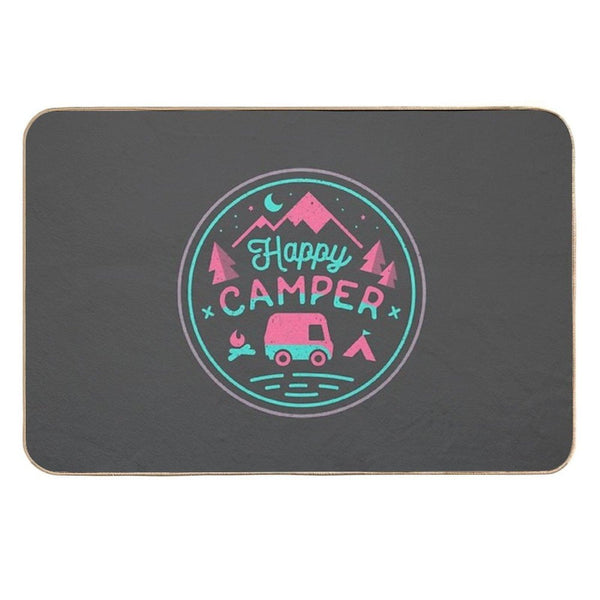 Happy Camper Soft-top  Long-Lasting Bath Mat