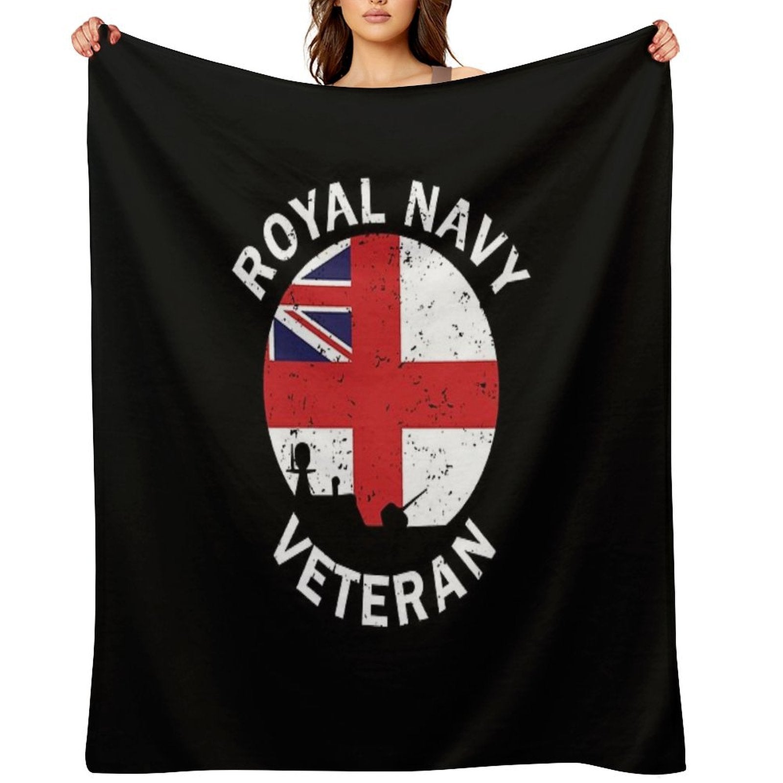 Royal Navy Veteran All-season Throw Blanket