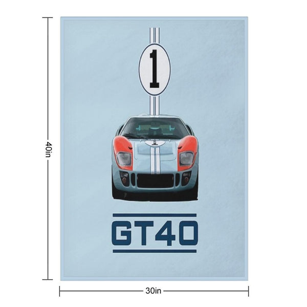 Ford Shelby American GT40 1966 Quick-dry Throw Blanket