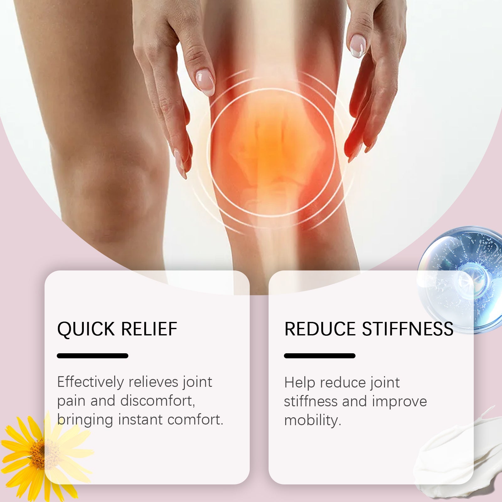 Joint Pain Relief Cream Relieves Knee, Shoulder, Neck And Back Muscle Pain Discomfort Body Care Cream