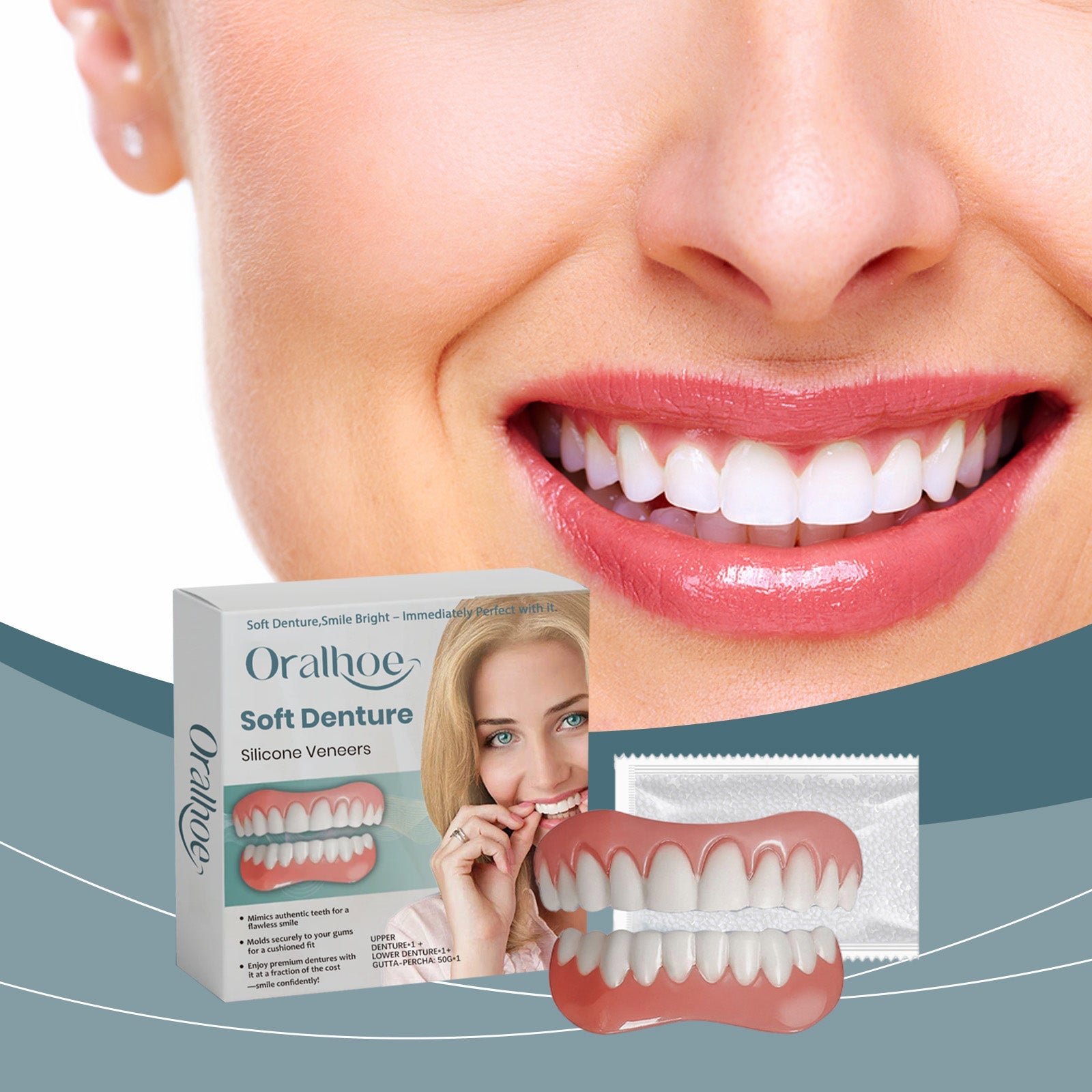Retouching Teeth Interdental Denture Set Aesthetic Dental Retouching Teeth Interdental Set
