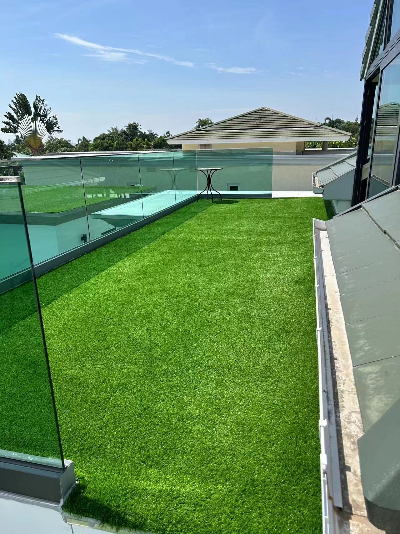 3FTX5FT Outdoor Artificial Grass Runway Blanket, Thick and Realistic Fake Grass Roll Decoration 1.38 