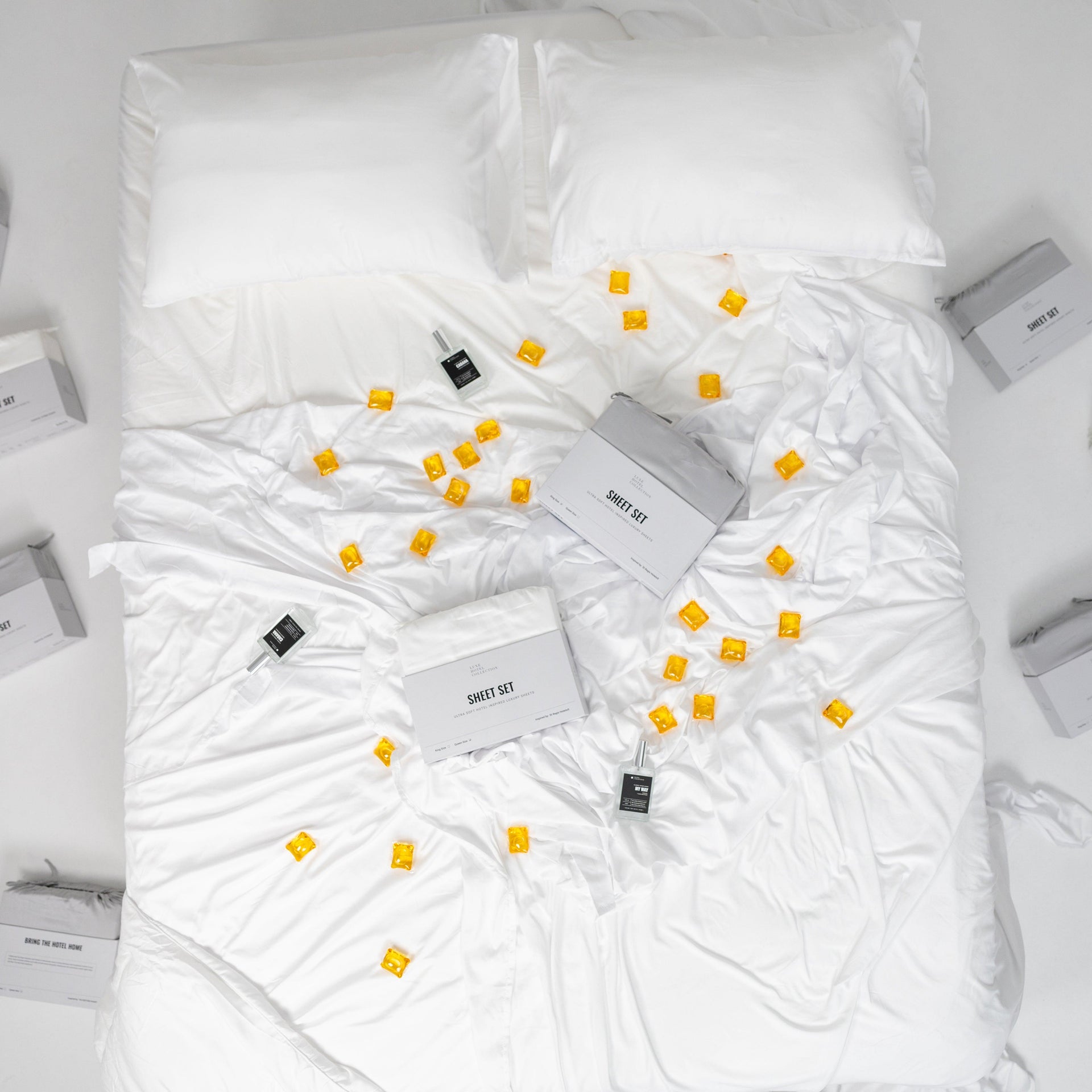 Sateen Cotton Grand Suite Sheet Set