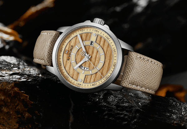 Men's Waterproof Business Style Watch With Unique  Backgrounds Luxury Design Perfect Gift For Him