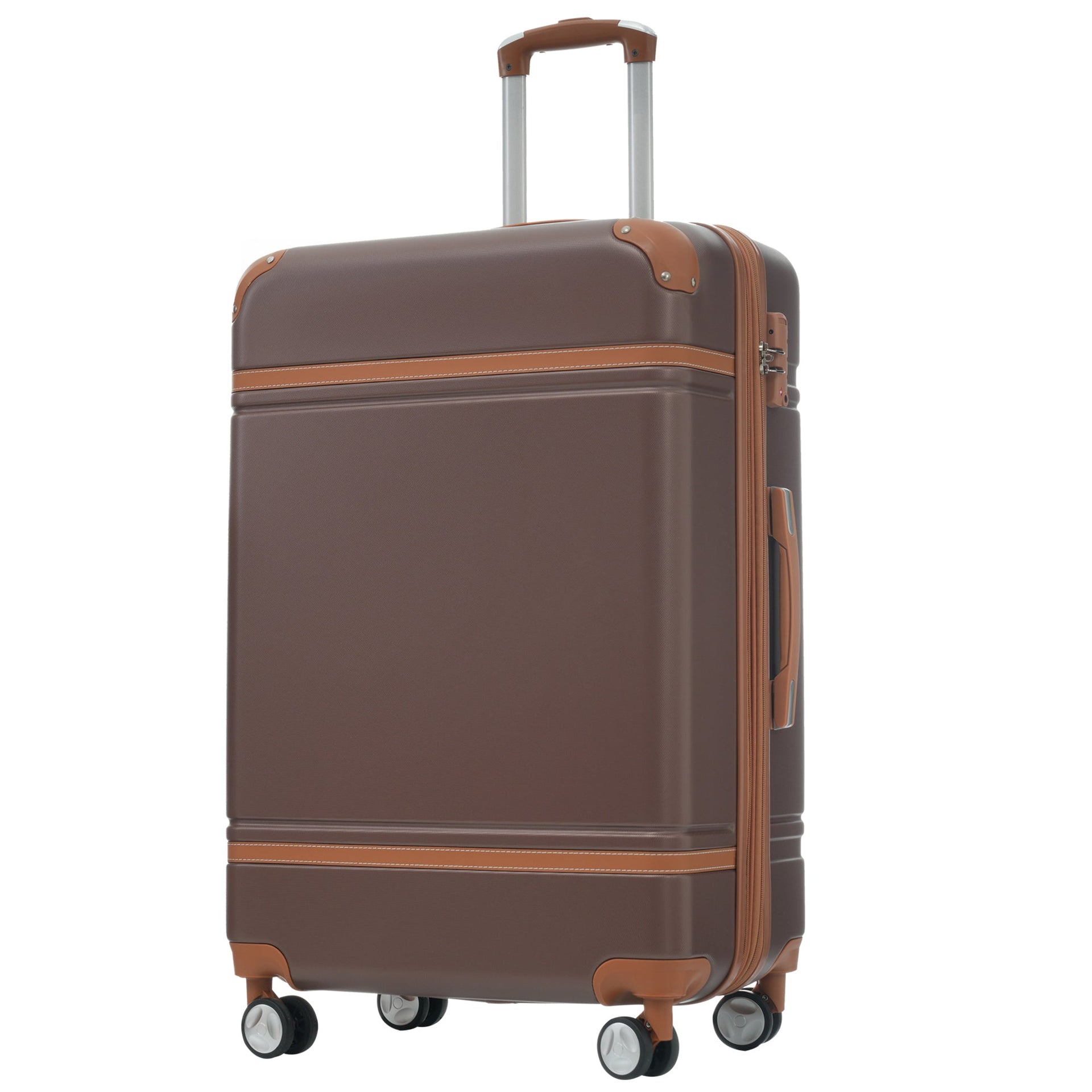 Hardshell Luggage Sets 4 Pieces 20'+24'+28' Luggages and Cosmetic Case Spinner Suitcase with TSA Lock Lightweight