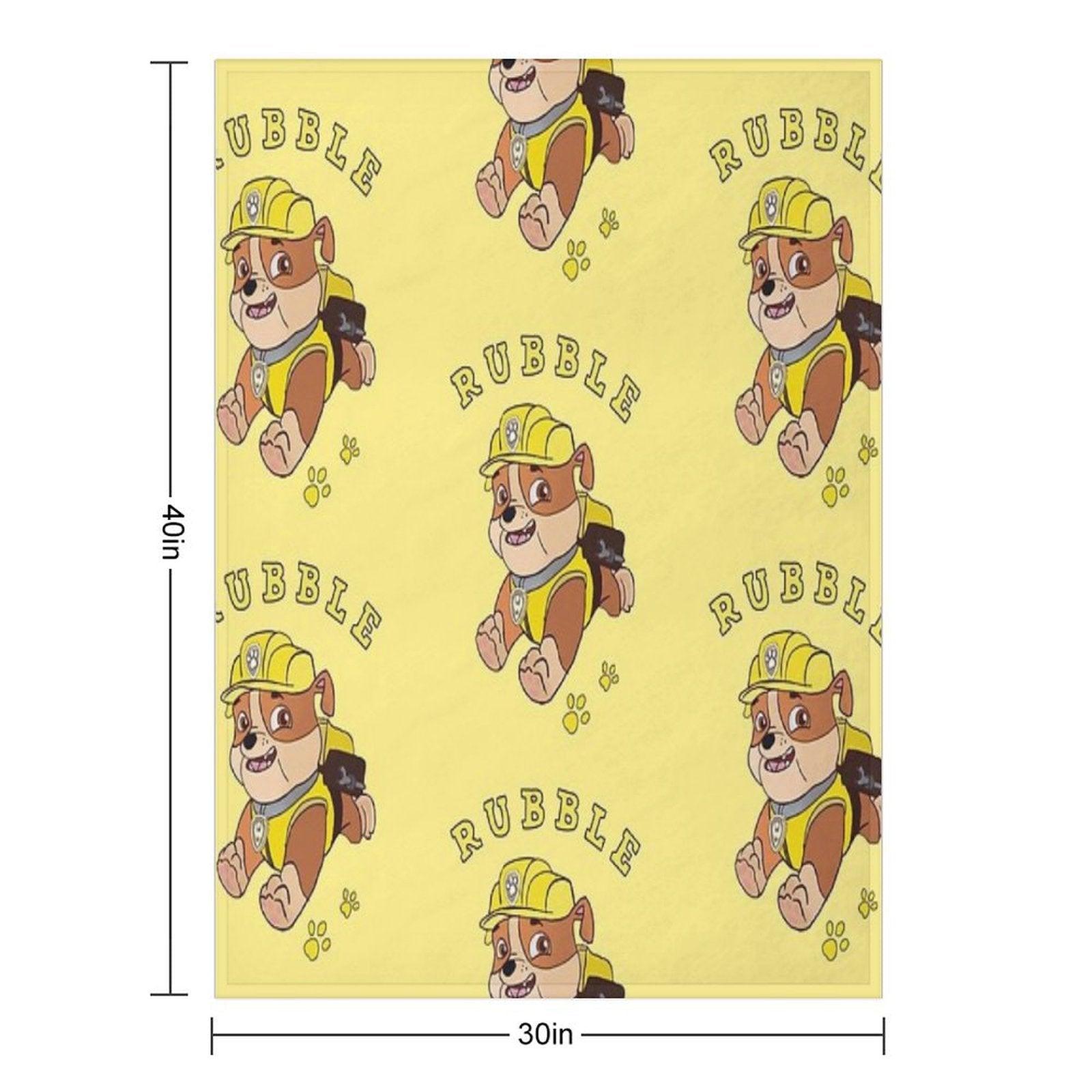 Rubble Paw Patrol Throw Blanket