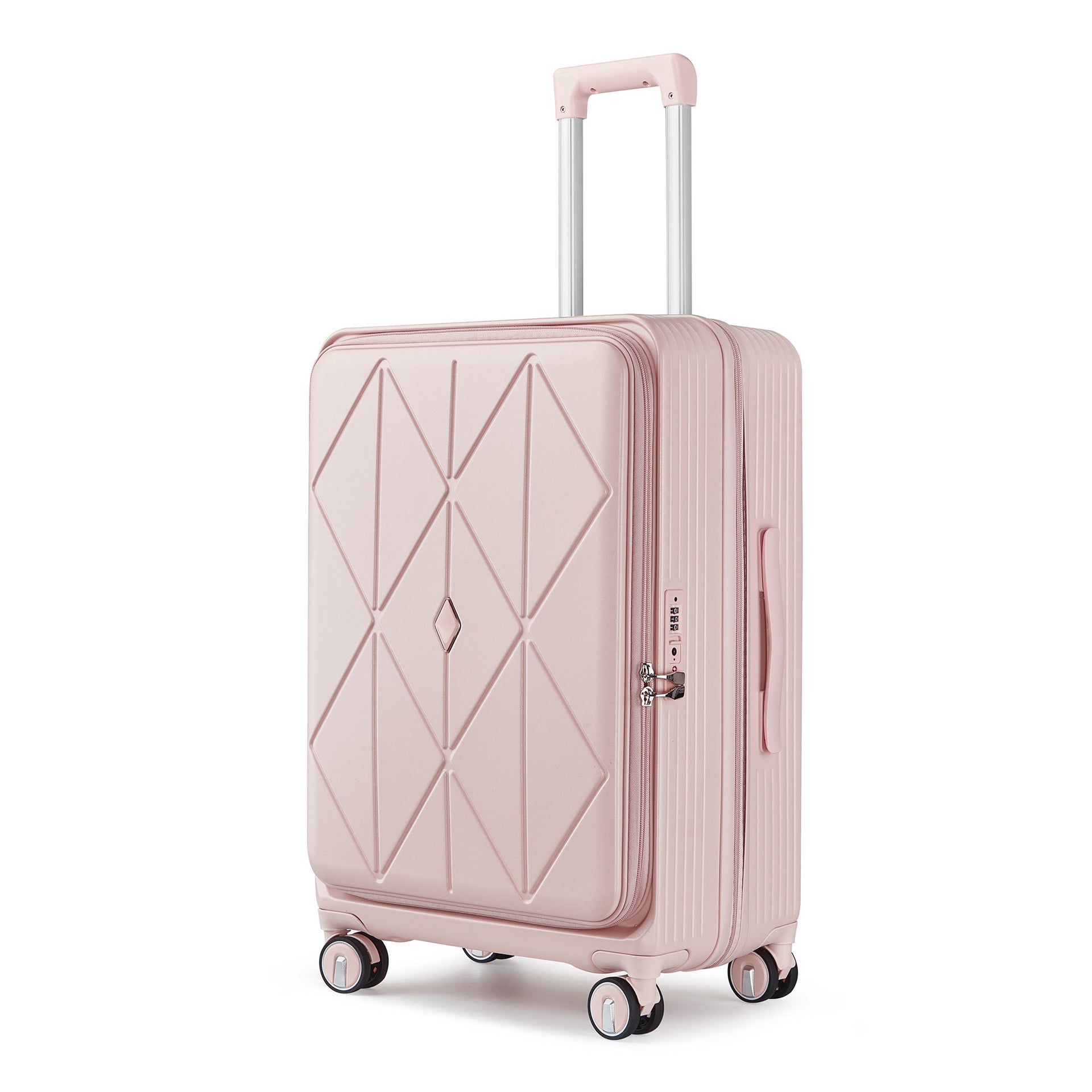 Luggage Sets 3 Piece(20/24/28), Expandable Carry On Luggage with TSA Lock Airline Approved, 100% PC Hard Shell and Lightweight Suitcase with Front Pocket and Spinner Wheels