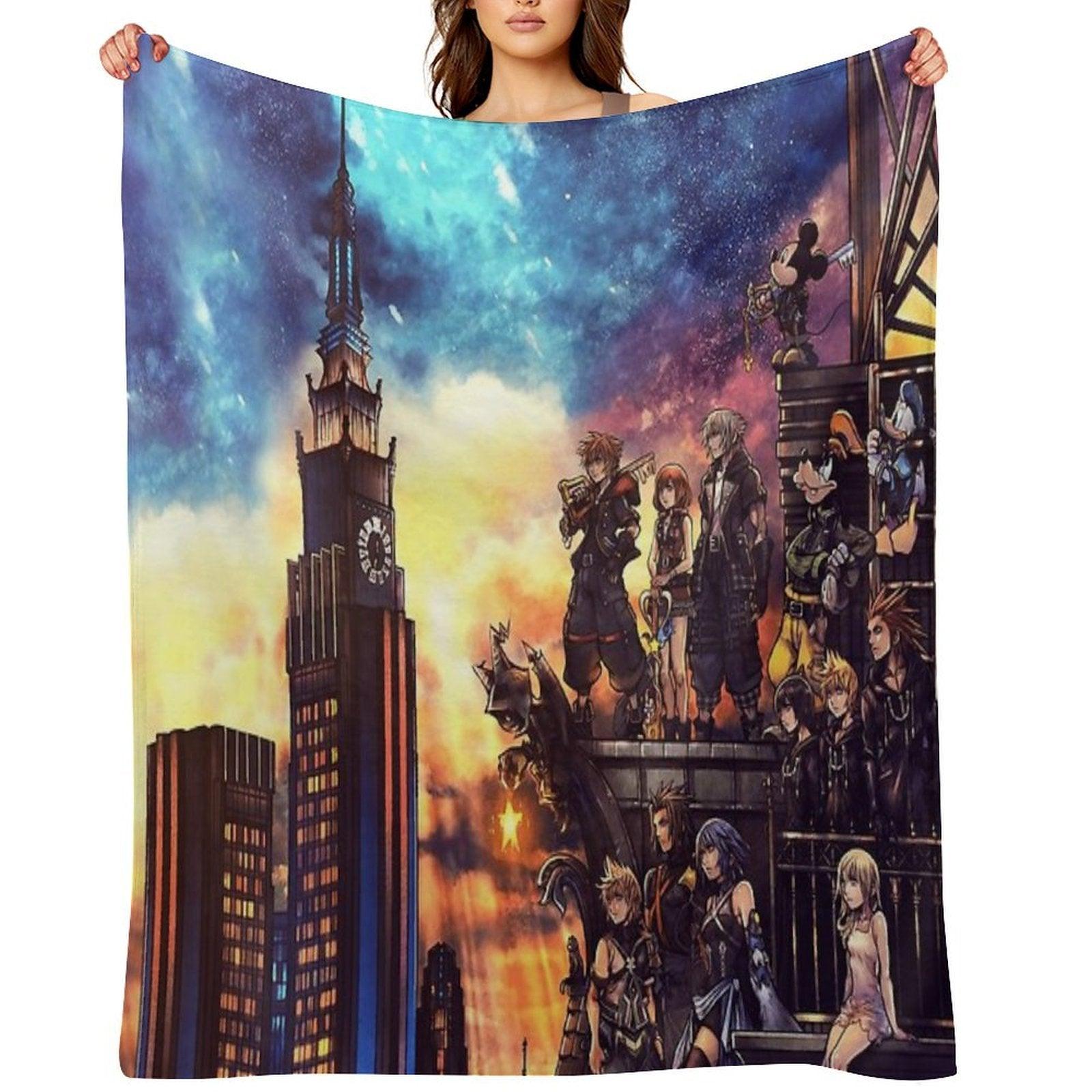 Kingdom Hearts Town Throw Blanket