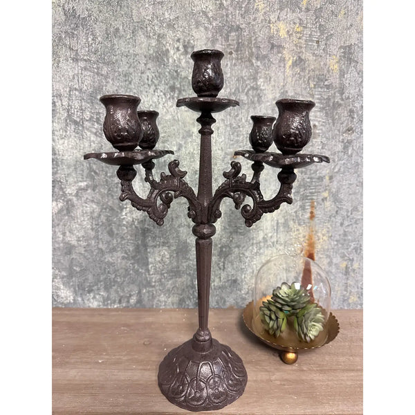 Heavy Duty Cast Iron Candelabra