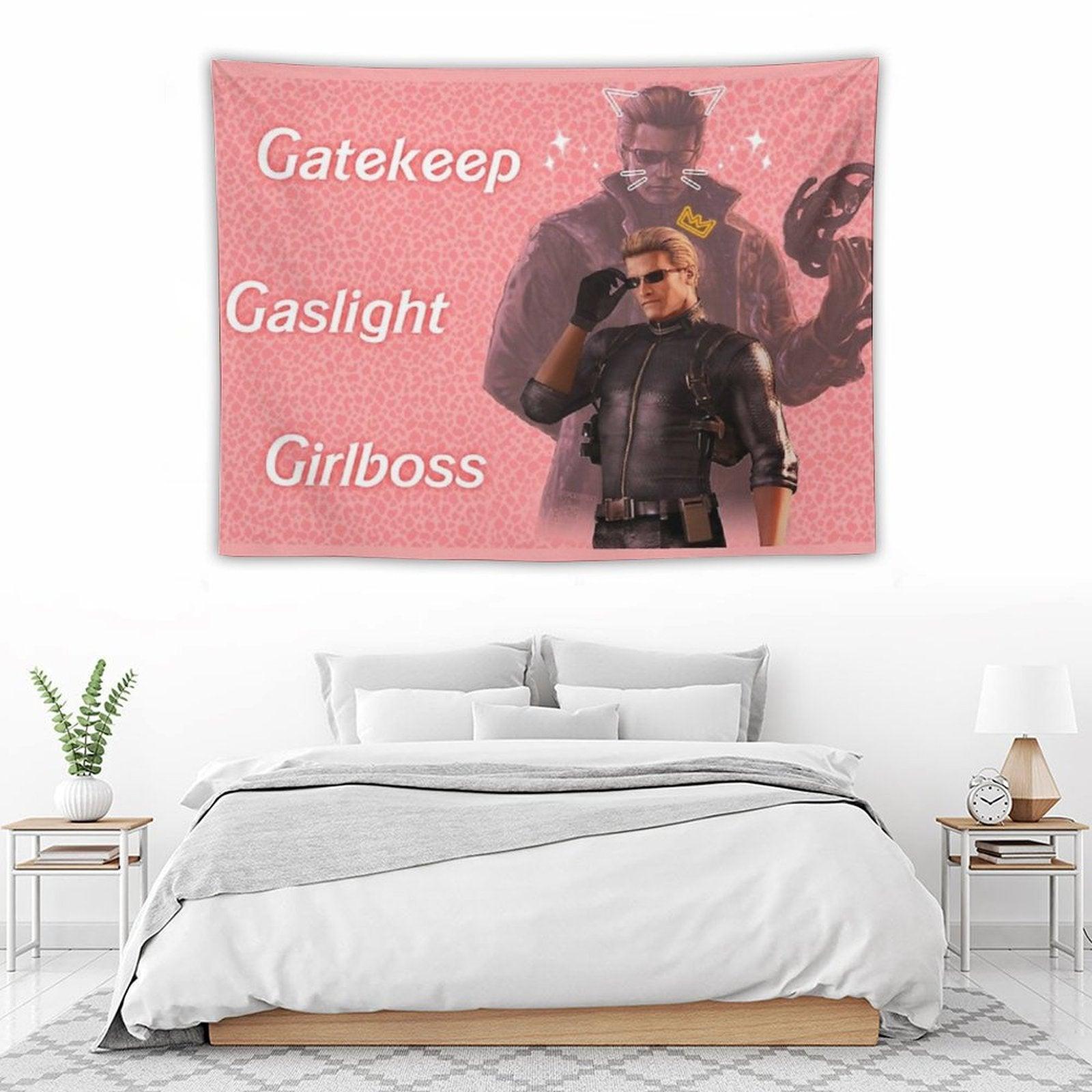 Wesker  Gaslight Gatekeep Girlboss Tapestry