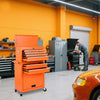 8-Drawer Rolling Tool Chest with Detachable Top Toolbox - Orange