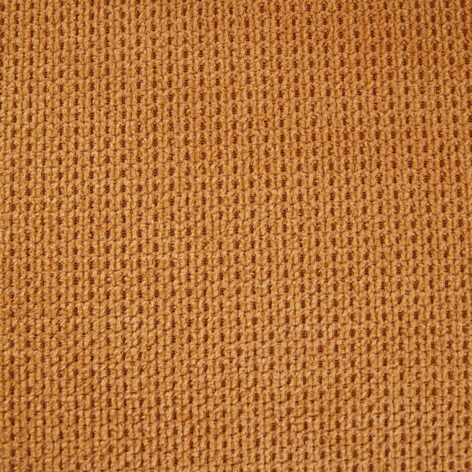 Close-up texture of the mustard yellow rayon cloth flocking linen fabric used in the Set of 2 Dining Chairs.