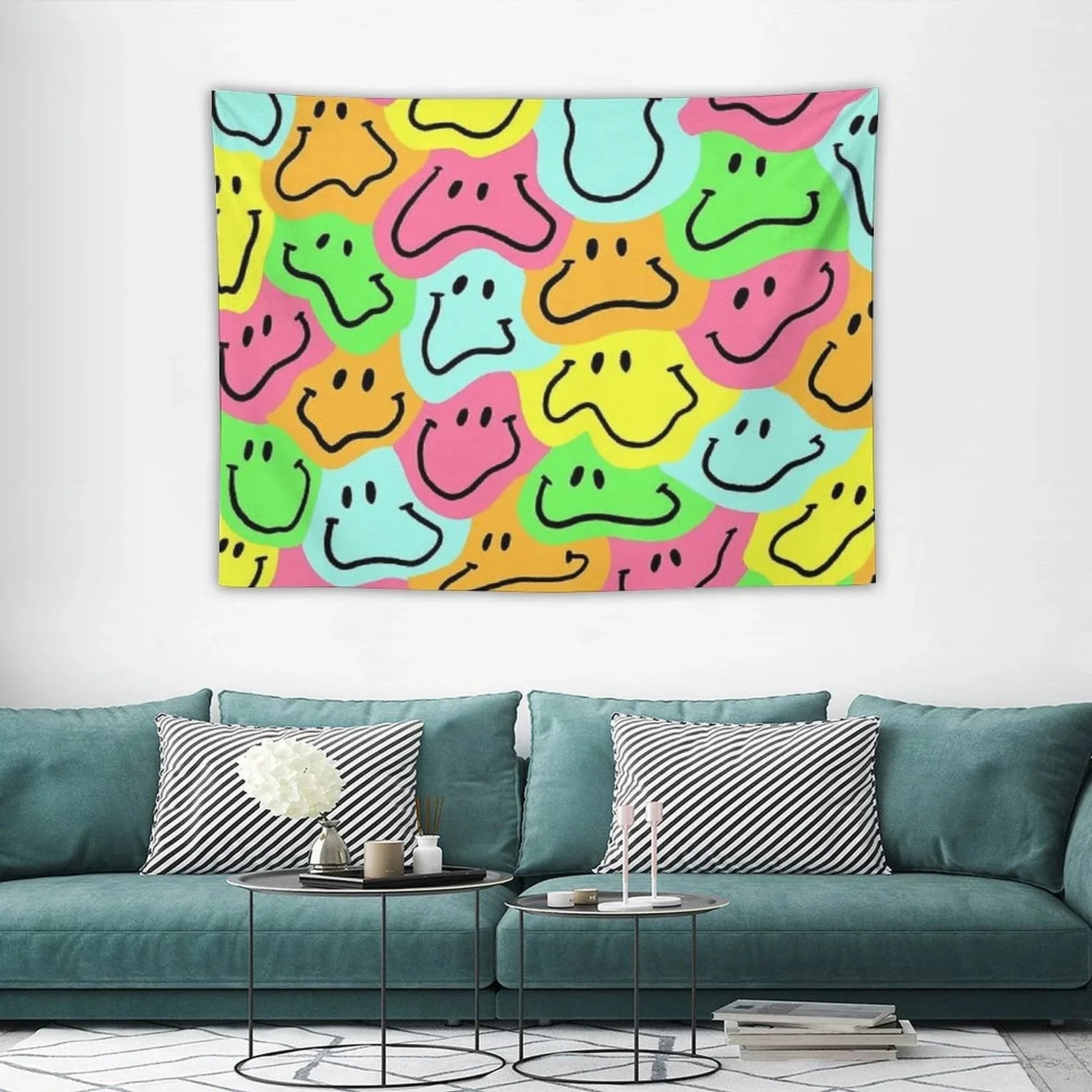 Smiley Face Pattern Tapestry