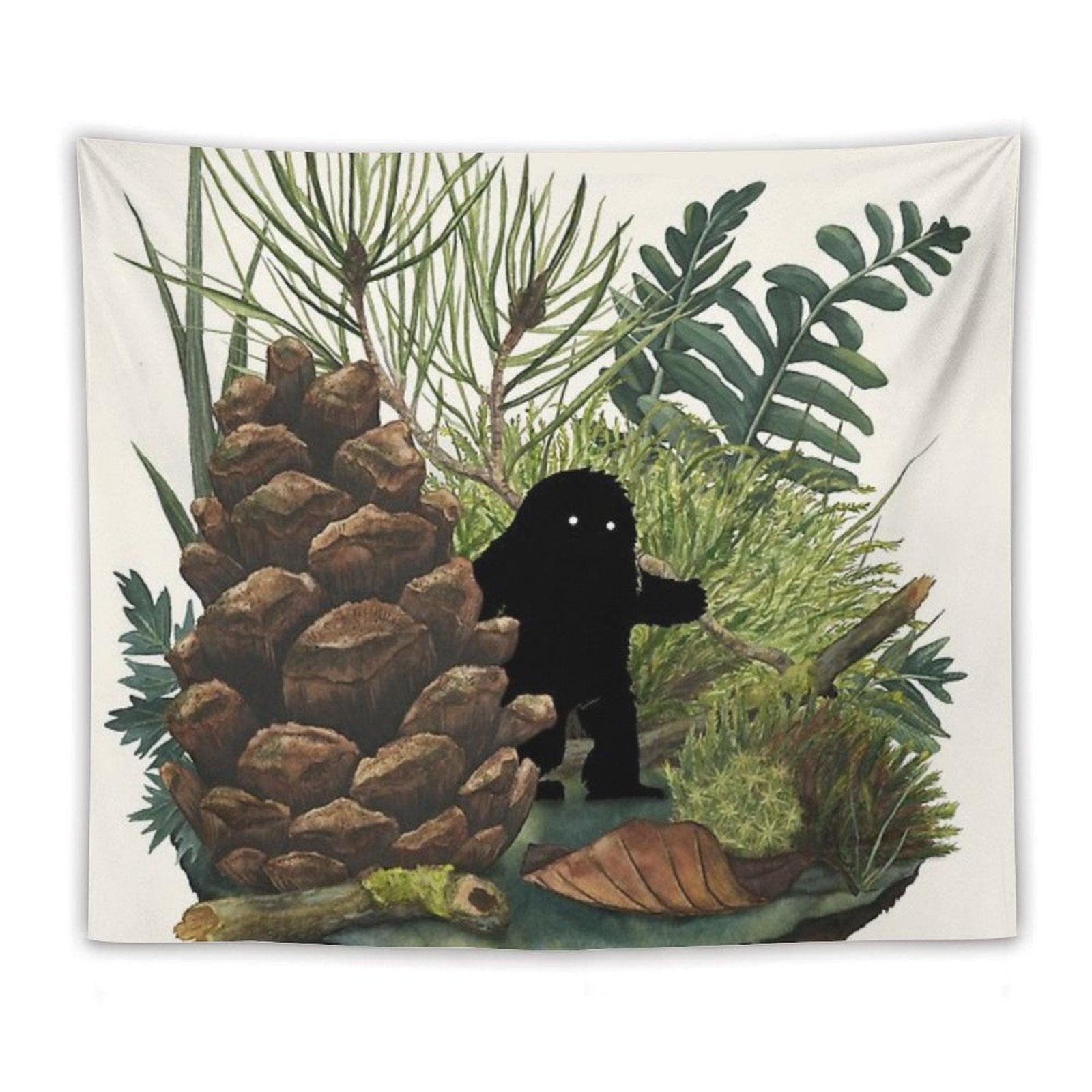 Tiny Sasquatch Tapestry