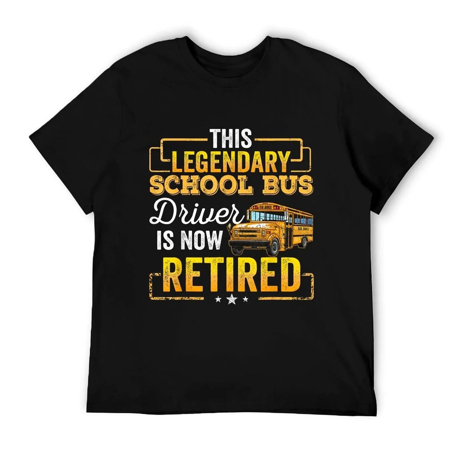 School Bus Driver Retired Gift Men Women Funny T-Shirt