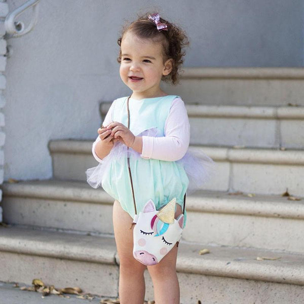 Cute Cartoon Animal Horse Leather Shoulder Bag Coin Purse Messenger Bag Babies Girls Kids Gift Mother Baby Diaper Bags Outdoor