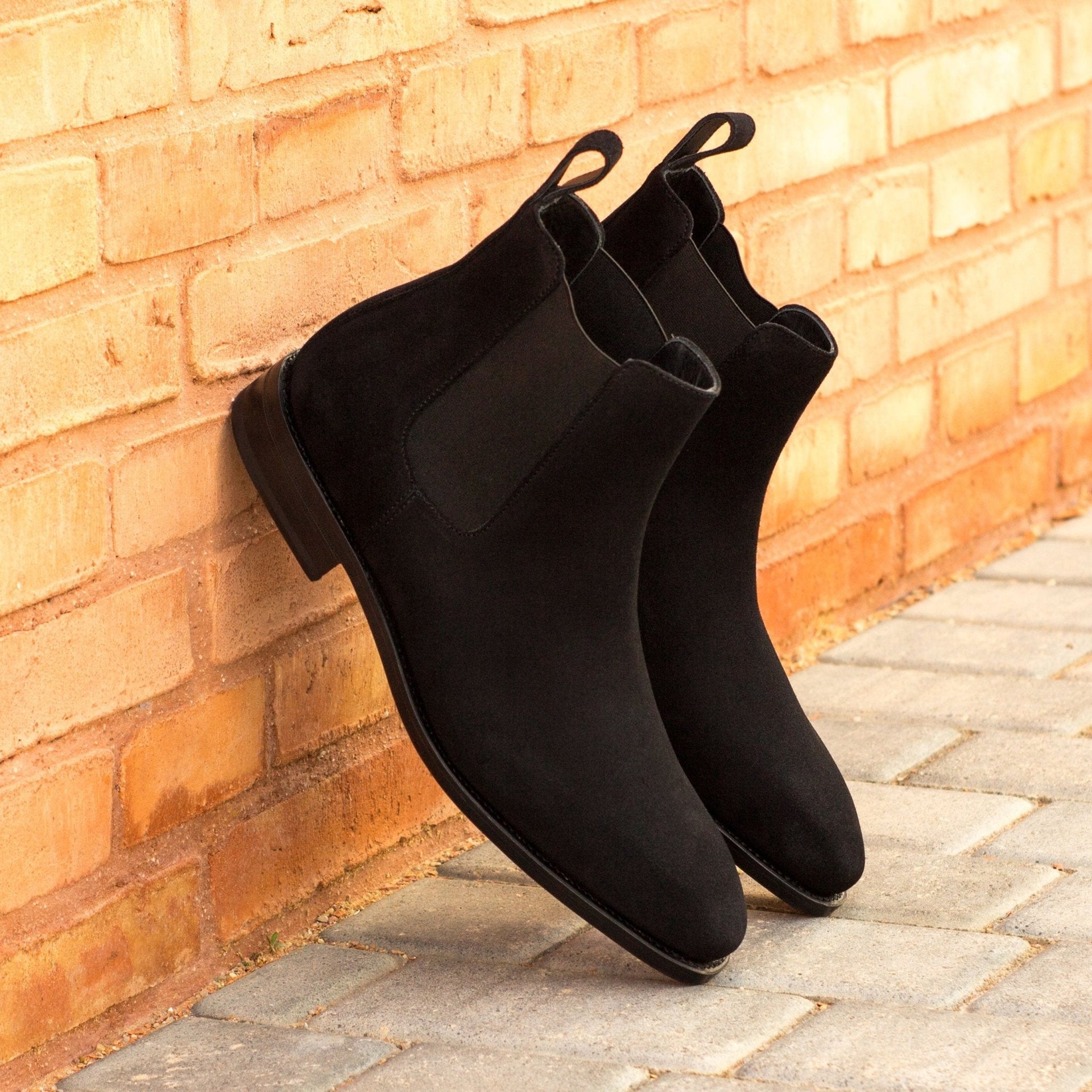 Ventara - Leather Red bottoms chelsea boots for men
