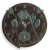 Flower Wall Mounted Garden Clock and Thermometer