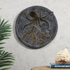 Octopus Wall Mounted Garden Clock and Thermometer