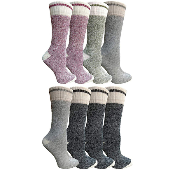 8-Pairs Women’s Thermal Moisture-Wicking Tube Socks