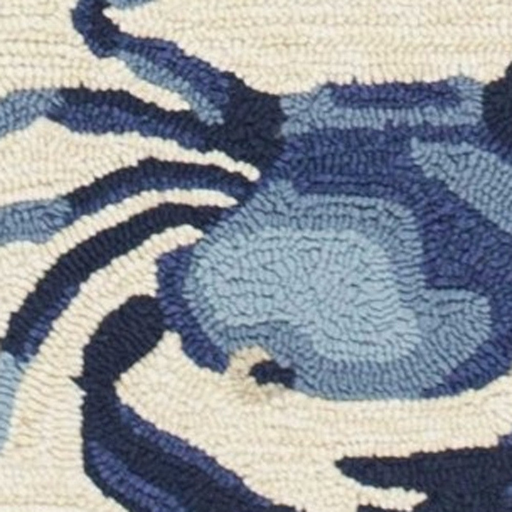 2' X 3' Beige Hand Tufted Area Rug