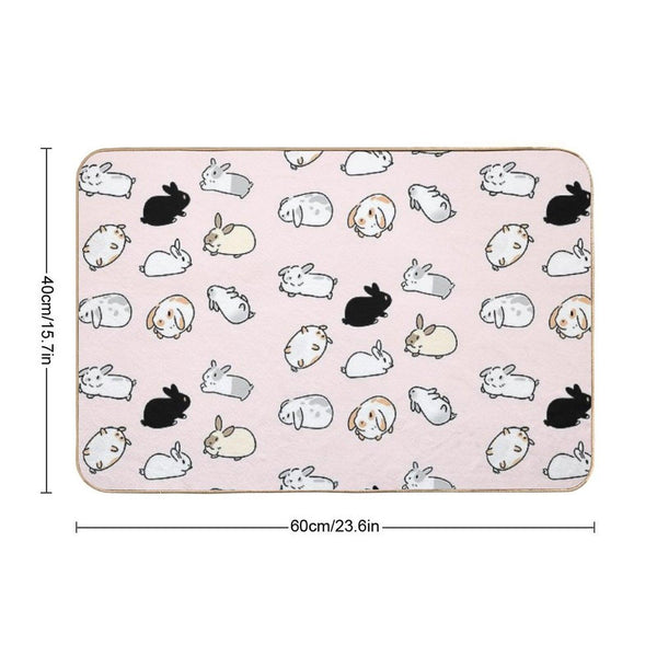 Bunny Rabbits Bath Mat