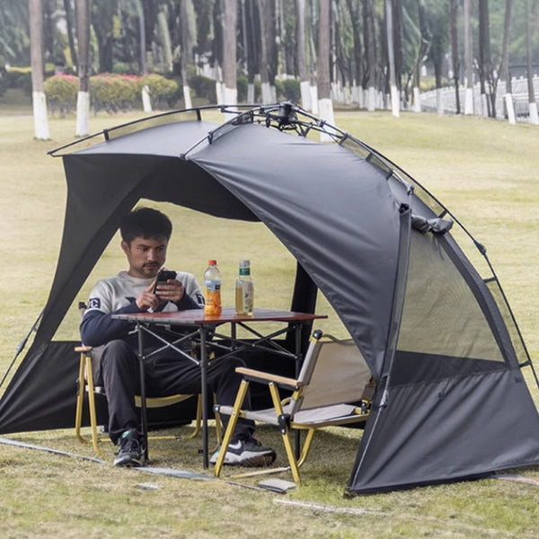Outdoor 3-4 person one-touch quick-set tent, suitable for beach, fishing, family trips, picnics, parks, UV-resistant with sunsha V.I.P Digital Presence