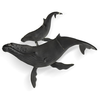 First Surfacing Whale & Cub Wall Plaque