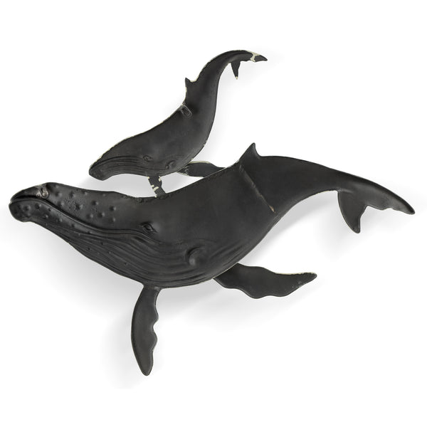First Surfacing Whale & Cub Wall Plaque