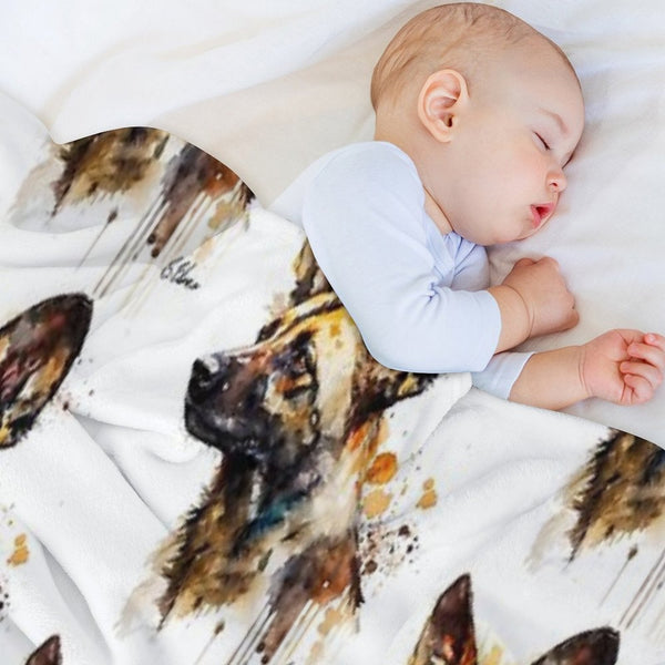 African Wild Dog Compact Throw Blanket