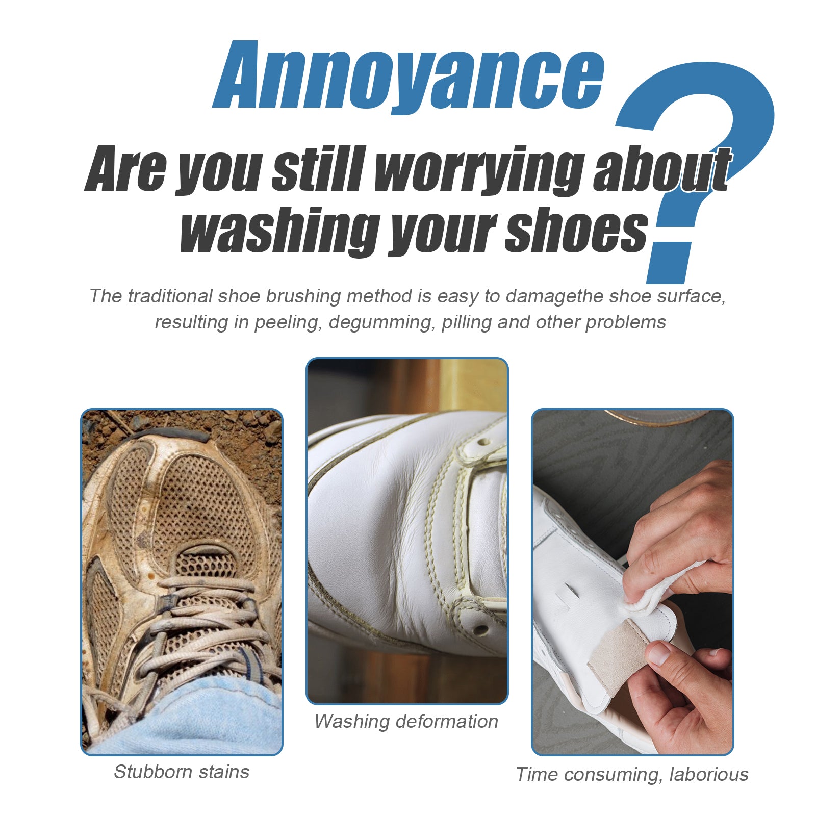 Small White Shoe Cleaning Wipes, Sports Shoes Wash Free Decontamination One Wipe White Portable Cleaning Wipes