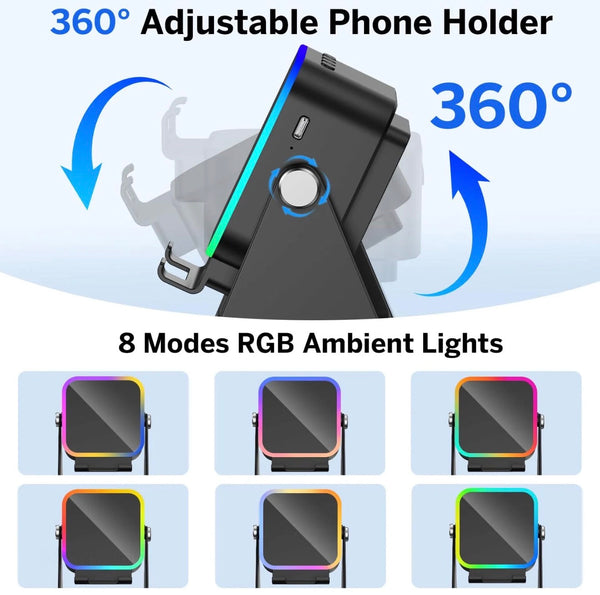 GlowAmp 5-in-1 Speaker Stand V.I.P Digital Presence