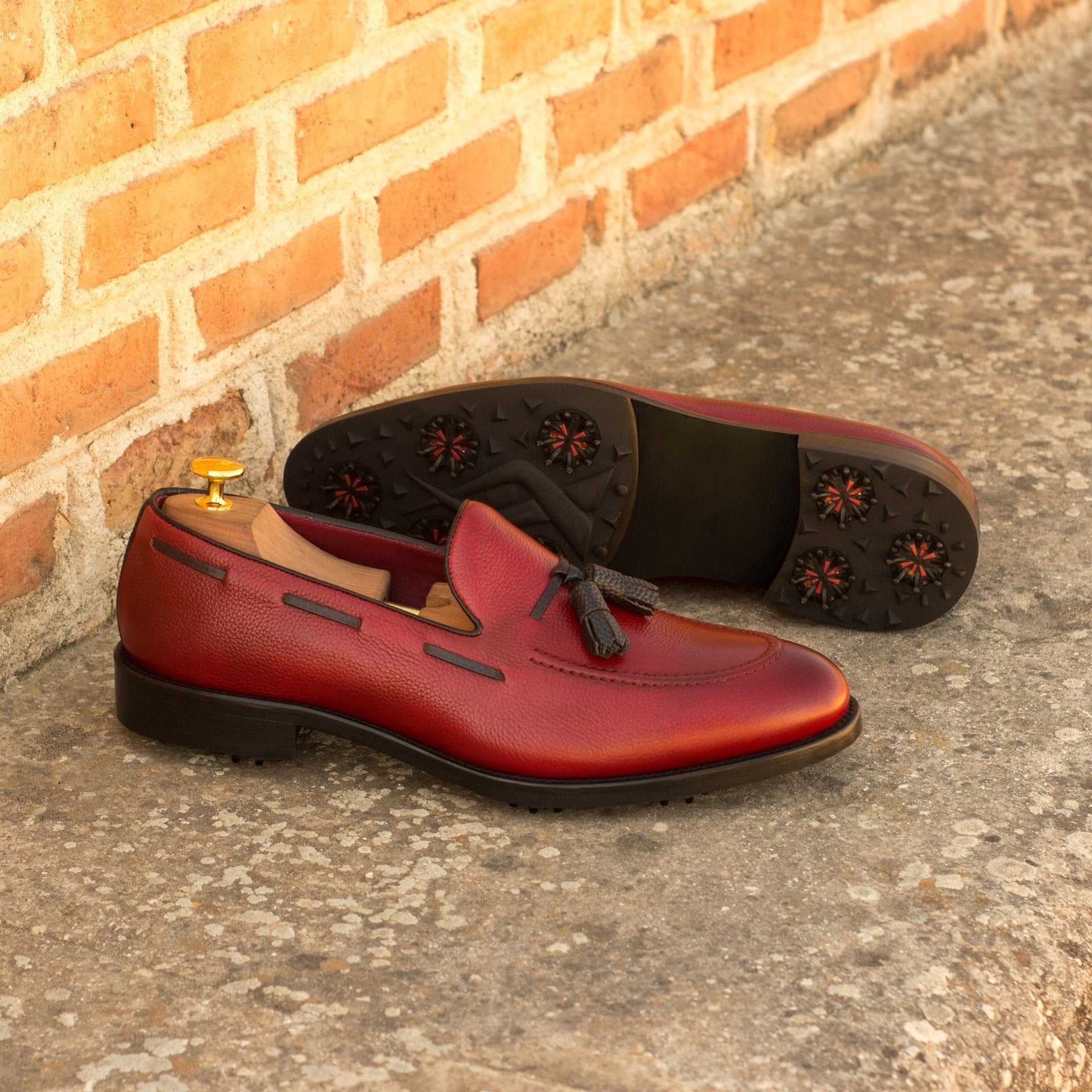 Cori  - High quality Golf leather loafers golf shoes