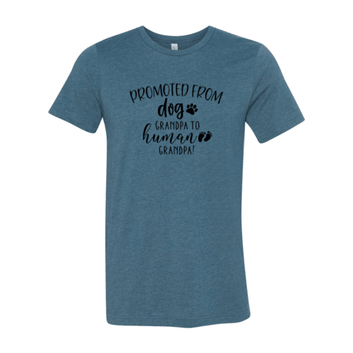 Promoted From Dog Grandpa to Human Grandpa T-Shirt