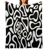 Lando Norris 2024 White Helmet Pattern Throw Blanket