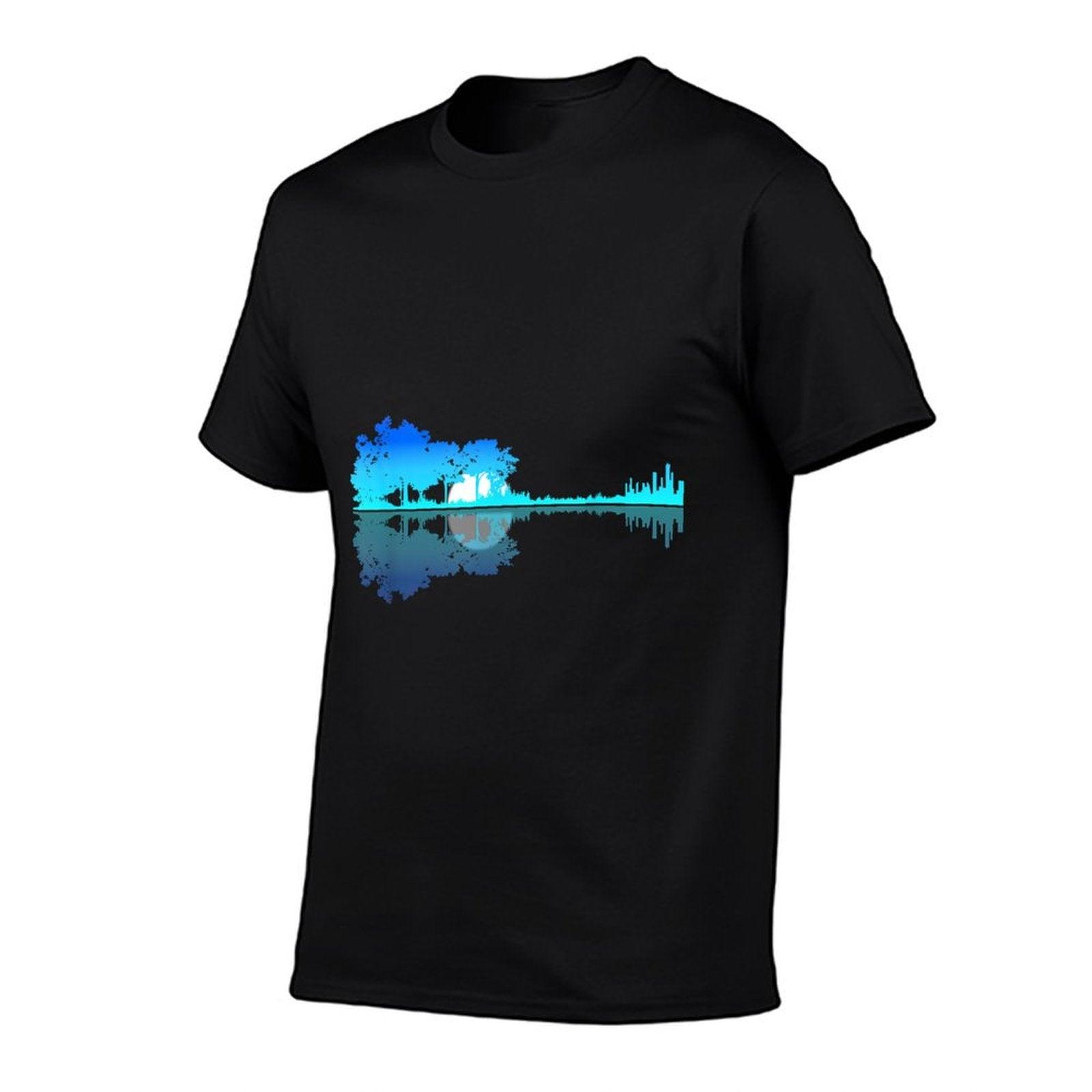 Guitar Lake Shadow Love Guitar Musician T-Shirt