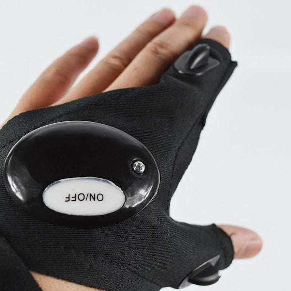 1 Piece Magic Strap Fingerless Led Glove Left Right Hand Led Light Night Fishing Glove Fishing Tools - Gifts for You 'n Me