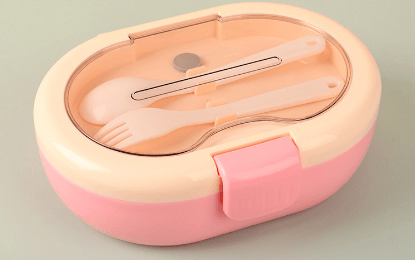Modern simple food grade microwaveable lunch box with compartments