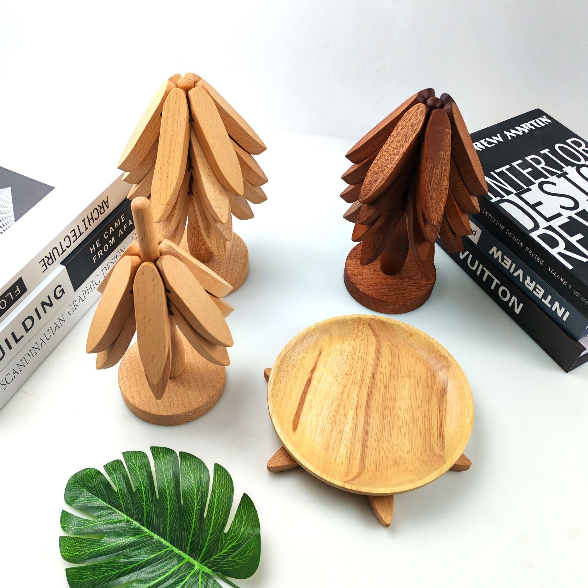 Dining mat cup mat wooden heat-resistant mat dining table decoration