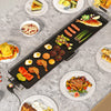 35 Inch Large Electric Griddle Nonstick BBQ Grill with Adjustable Temperature-M
