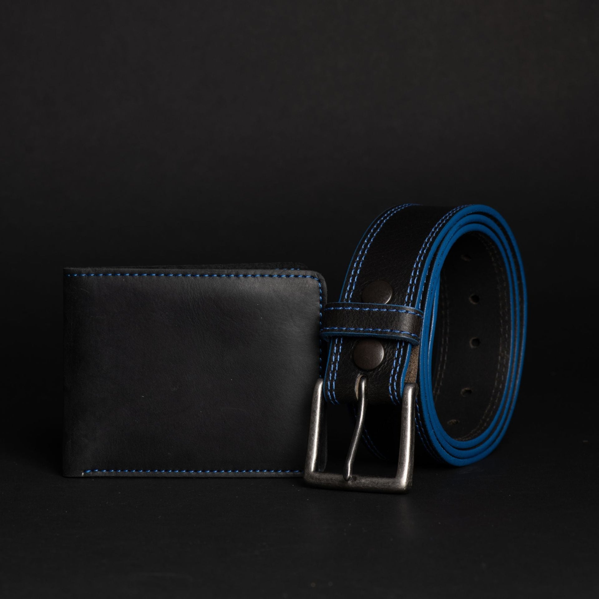 The Poseidon Belt + Wallet Set NAB Leather