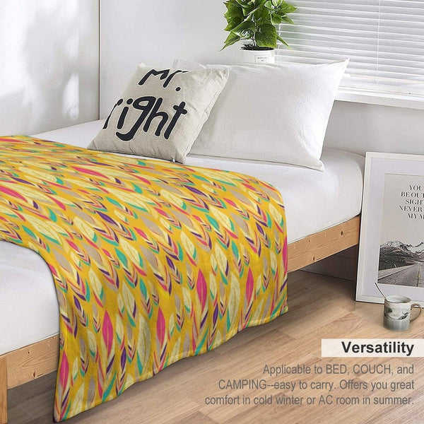 Dancing Feathers Throw Blanket