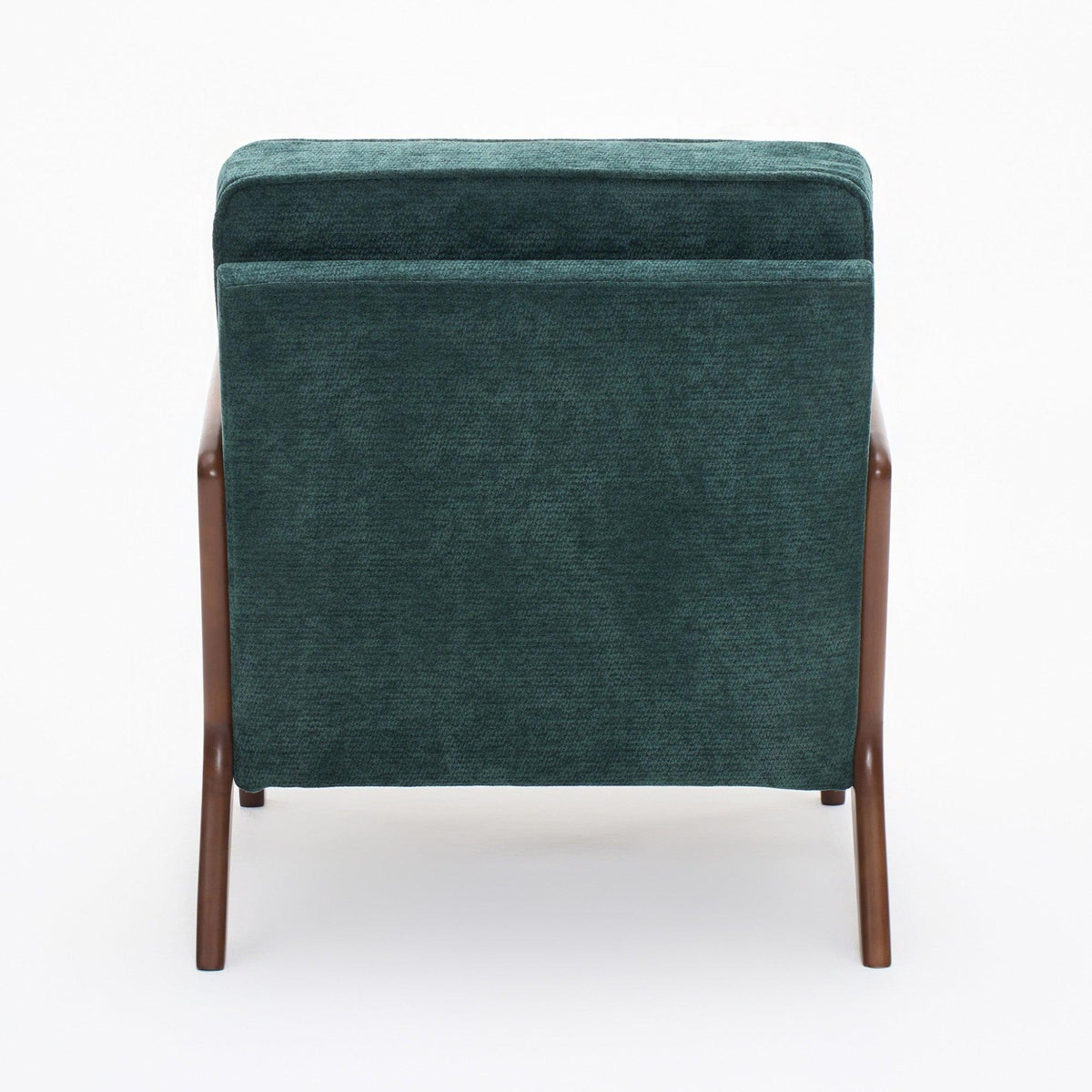 Dark Green Mid‑Century Accent Chair