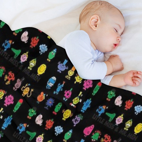 Little Miss Mr. Men Lightweight Throw Blanket