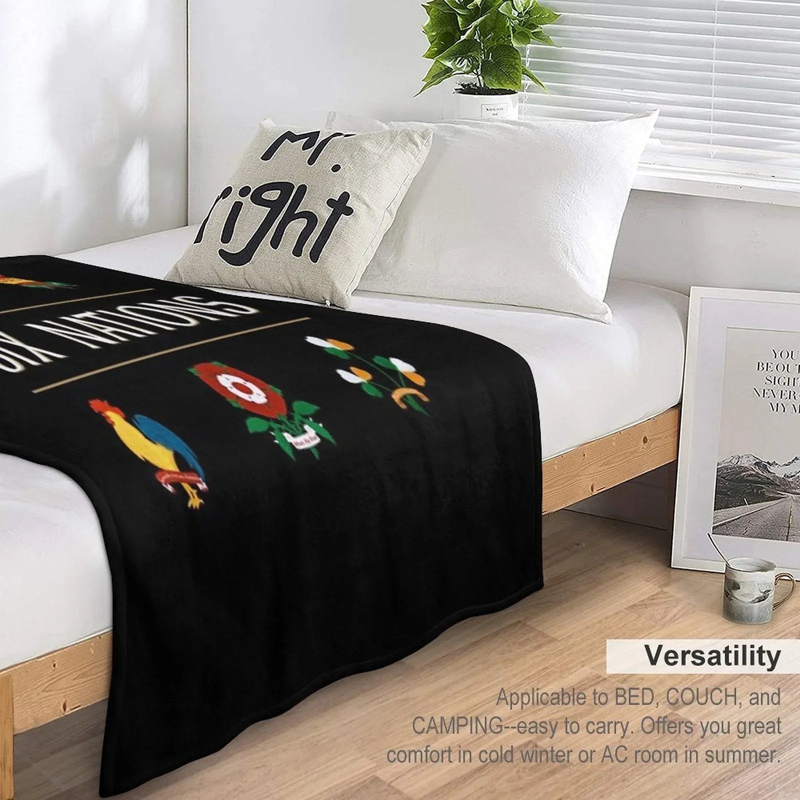 Six Nations Rugby . Classique Throw Blanket